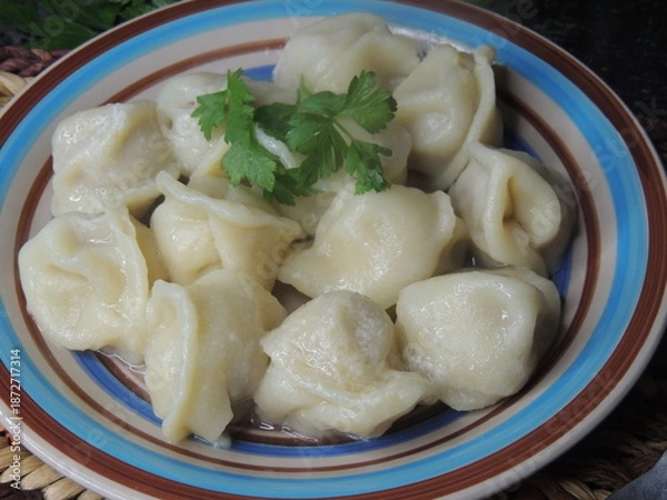 Obraz dumplings with meat