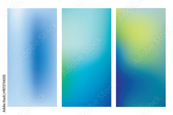 Obraz Abstract Gradient Backgrounds with Soft Blurry Effects.