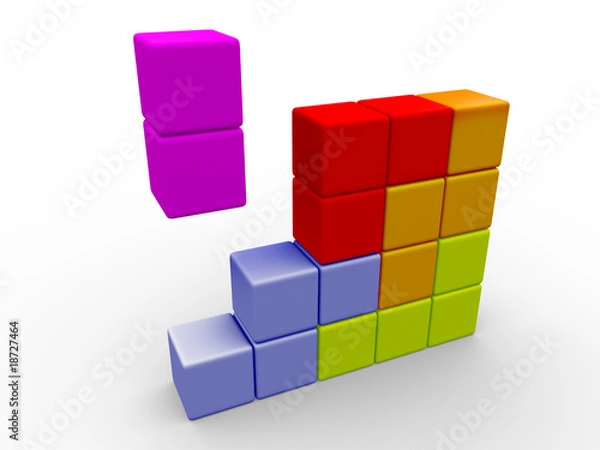 Fototapeta Tetris game