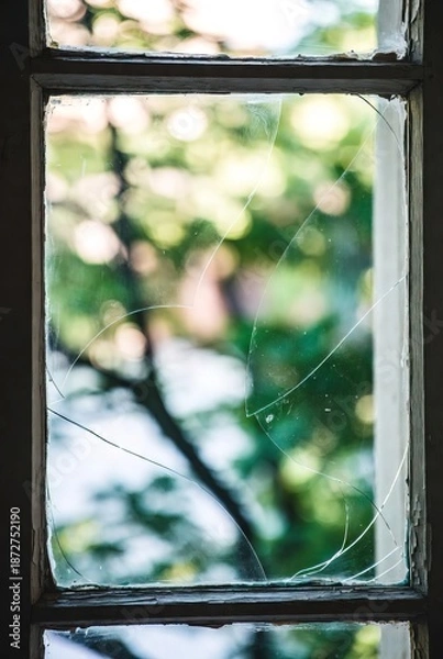 Obraz a broken window