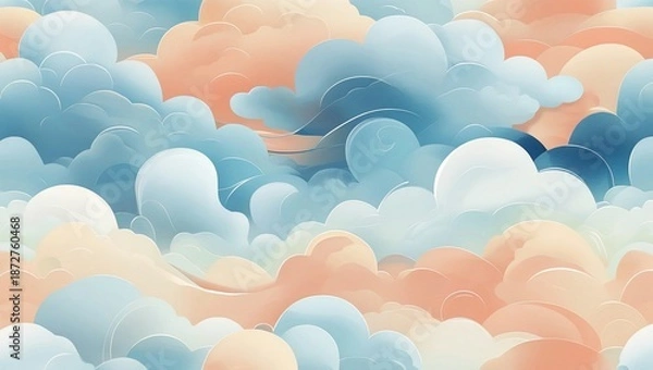 Fototapeta clouds in the sky