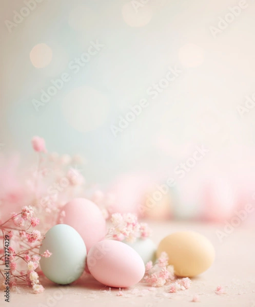 Obraz Pastel Easter Background – AI Generative