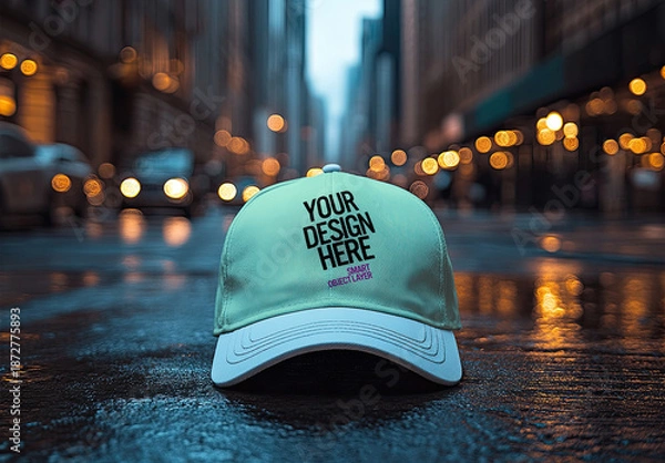 Fototapeta Isolated Baseball Cap Mockup 