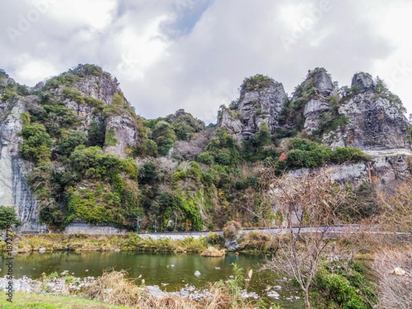 Fototapeta 【大分県】中津市・耶馬渓