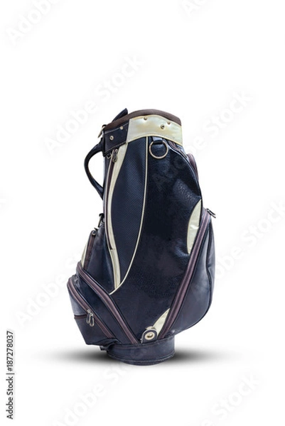 Obraz Golf bag isolated on white background