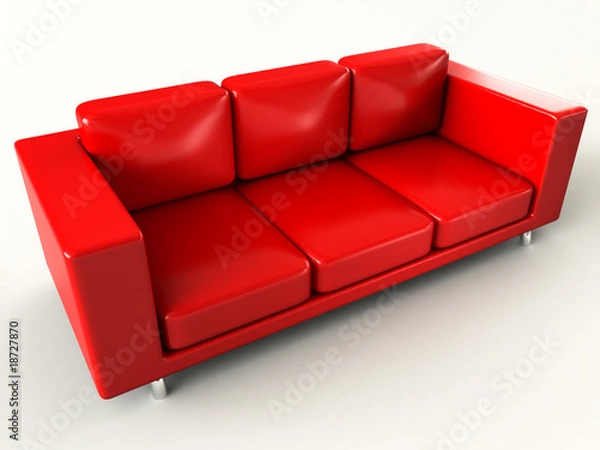 Fototapeta Red sofa