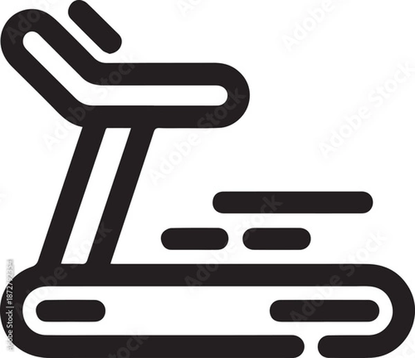 Obraz Treadmill machine icon