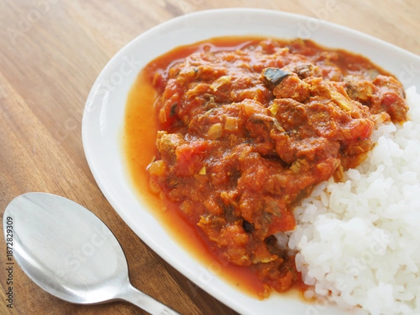 Fototapeta さばトマトカレー