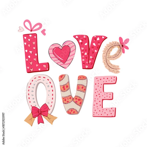 Obraz love valentine day vector