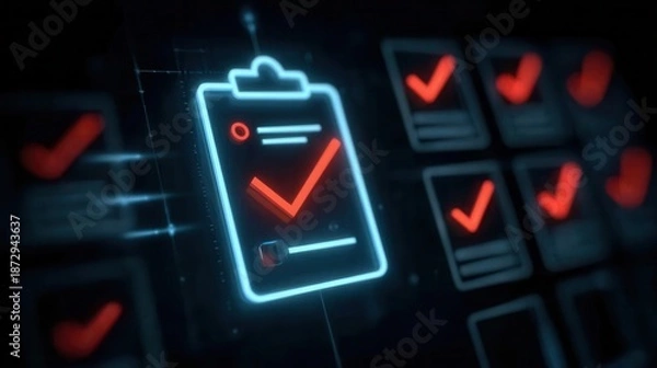 Obraz Trust based satisfaction develops through value recognition where certificate review secures approval and feedback guides improvement