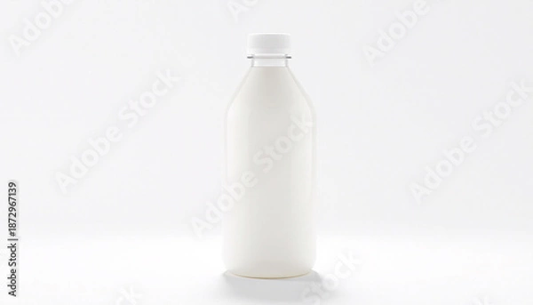 Obraz Blank plastic bottle packaging isolated on white background