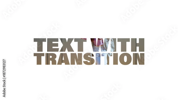 Obraz Text with Transition