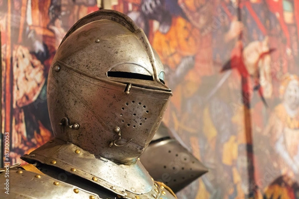 Fototapeta Armor of the medieval knight.