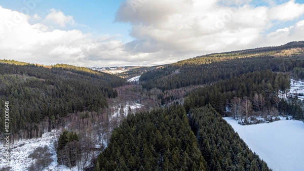 Fototapeta Dimanche hivernale