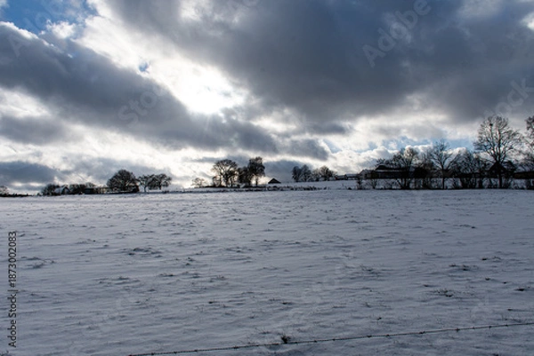 Fototapeta Dimanche hivernale