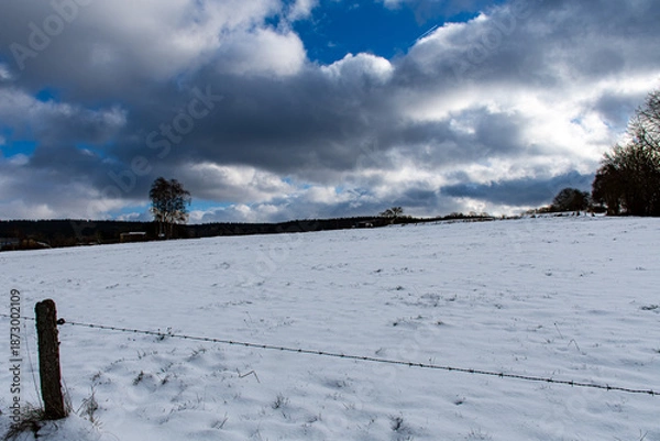 Fototapeta Dimanche hivernale
