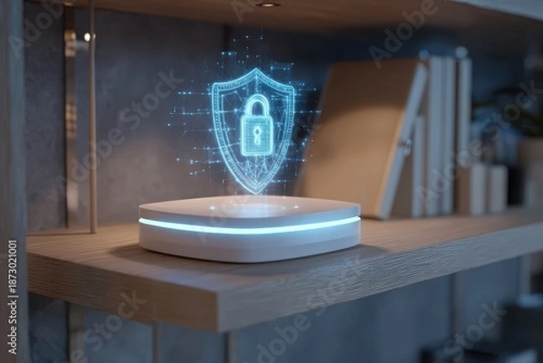 Obraz A white light on a shelf