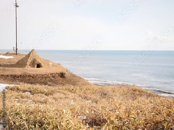 Obraz 十勝ホロカヤントーの復元竪穴住居