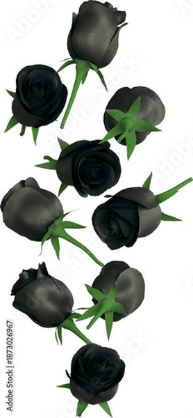 Obraz Falling Rose Flower