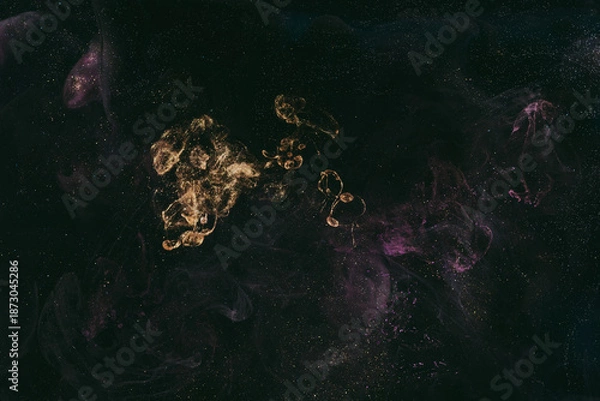 Obraz Abstract night sky, outer space background