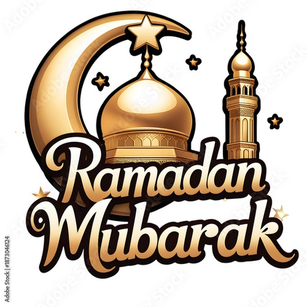 Obraz Islamic Crescent Dome Ramadan Banner