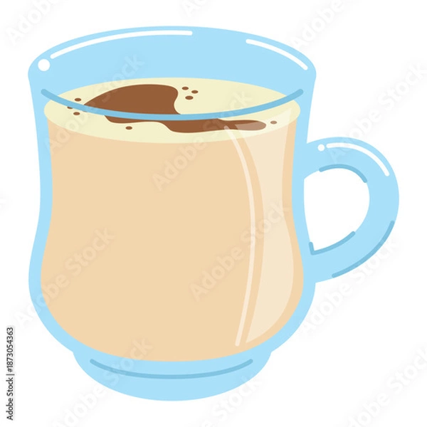 Obraz 温かいエッグノッグのイラスト　冬のドリンク素材