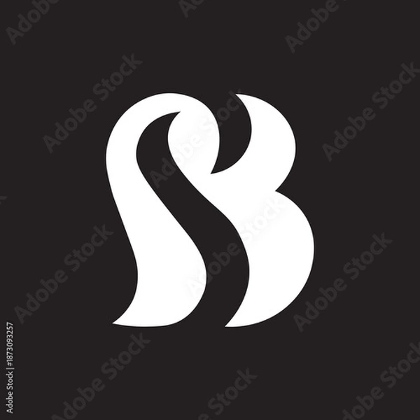 Obraz SB logo design branding template.