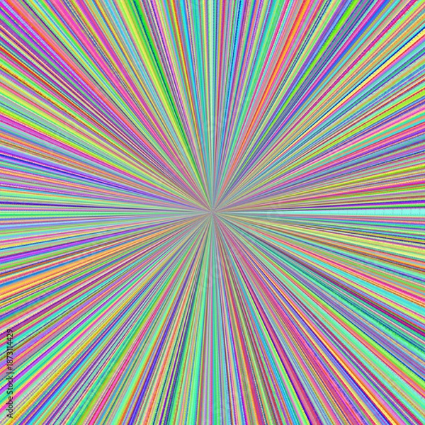 Obraz radiant multicolored burst pattern abstract background