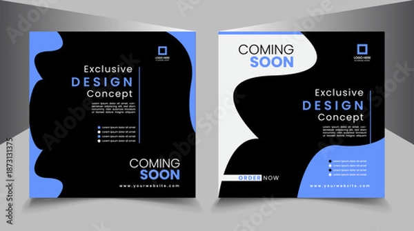 Fototapeta unique clean banner design sample 