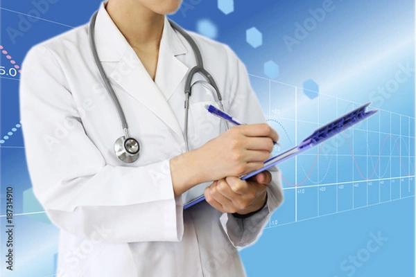 Fototapeta 医療イメージ　医師の診察