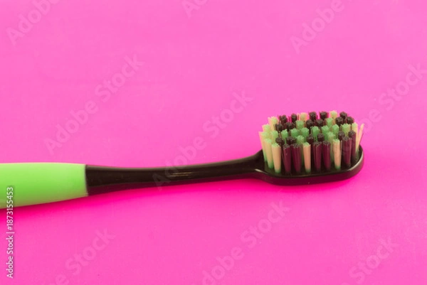 Obraz new modern toothbrush isolated background