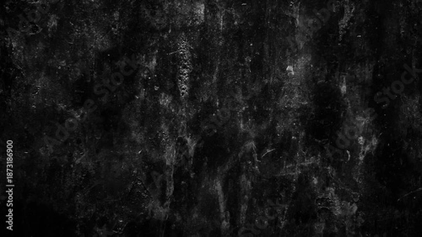 Obraz Dark Textured Surface with Organic Patterns for Design Projects
