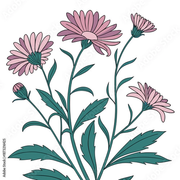 Obraz vector Flowers image free download.