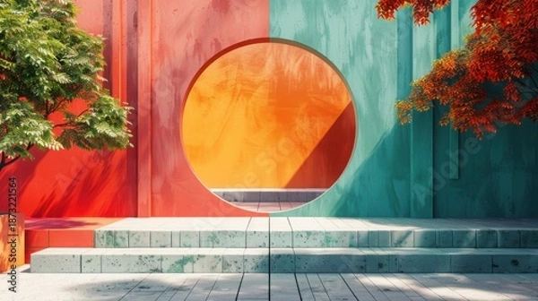 Obraz Marketing Concept Backdrop With Clean Text Zone