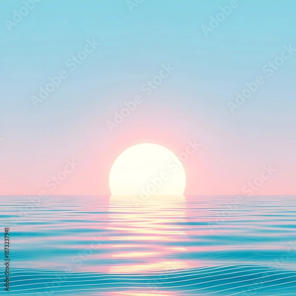 Obraz Sunrise over calm ocean