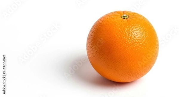 Obraz Fresh Orange Fruit on White Background.