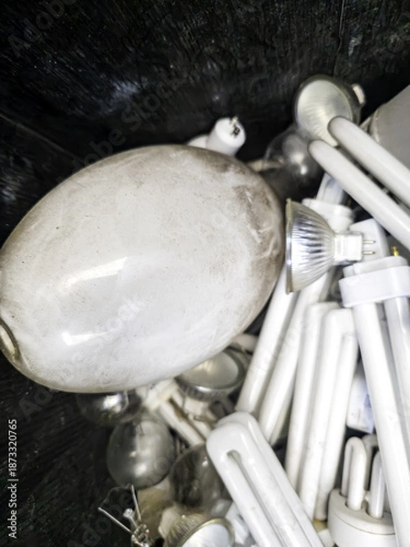 Obraz Old fluorescent light bulbs