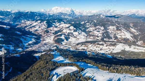 Obraz Austrian Alps Winter Panorama