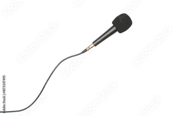 Obraz Microphone isolated on white background