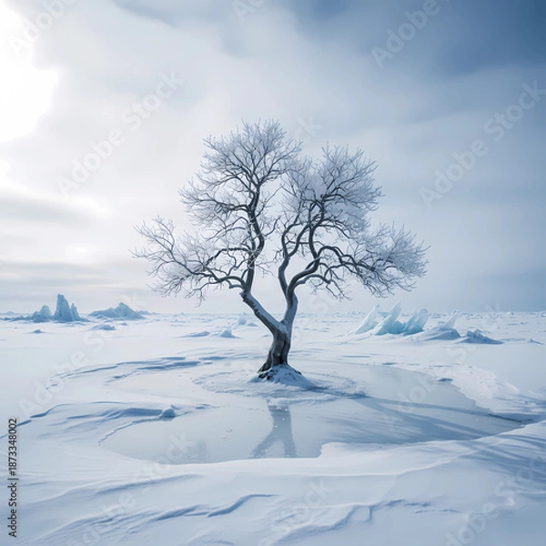 Obraz tree in snow