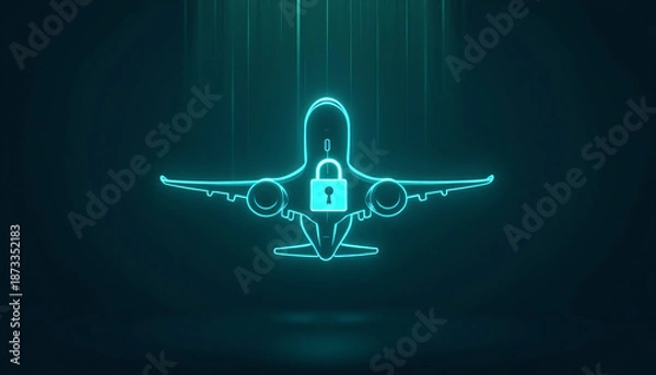 Obraz Defense sector security visualization illustration