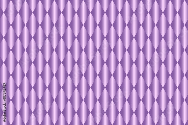 Fototapeta Purple triangular seamless pattern. Bright geometric vector background. Easy to edit design template