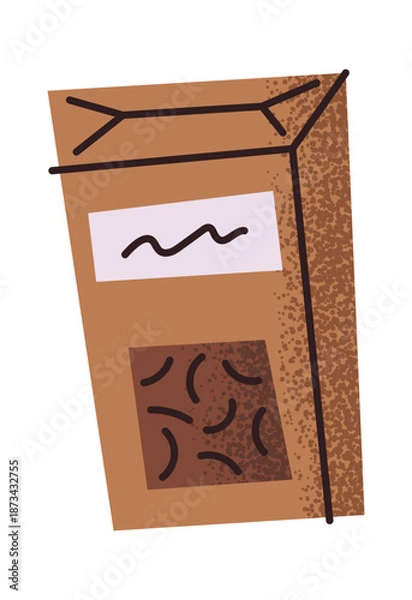 Obraz Dried black tea paper pack