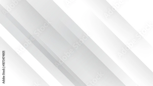 Obraz Abstract geometric white and gray diagonal lines background