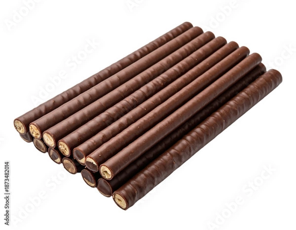 Obraz Wooden block structure graphic element on transparent background