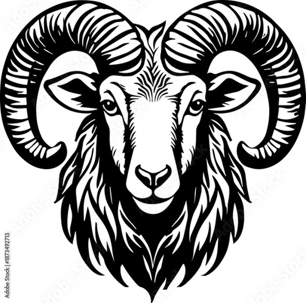 Obraz Ram Sheet Illustration