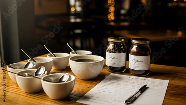 Fototapeta Coffee Tasting Concept