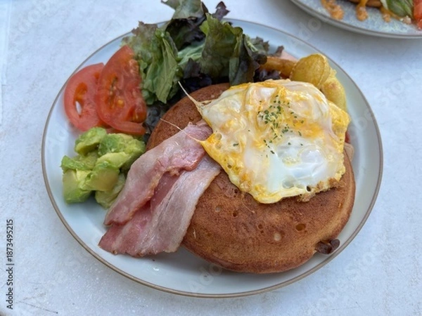 Obraz パンケーキとベーコン