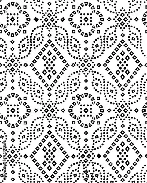 Fototapeta Seamless 3D geometric cube pattern background for modern abstract design