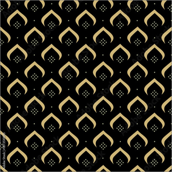 Fototapeta Seamless 3D geometric cube pattern background for modern abstract design